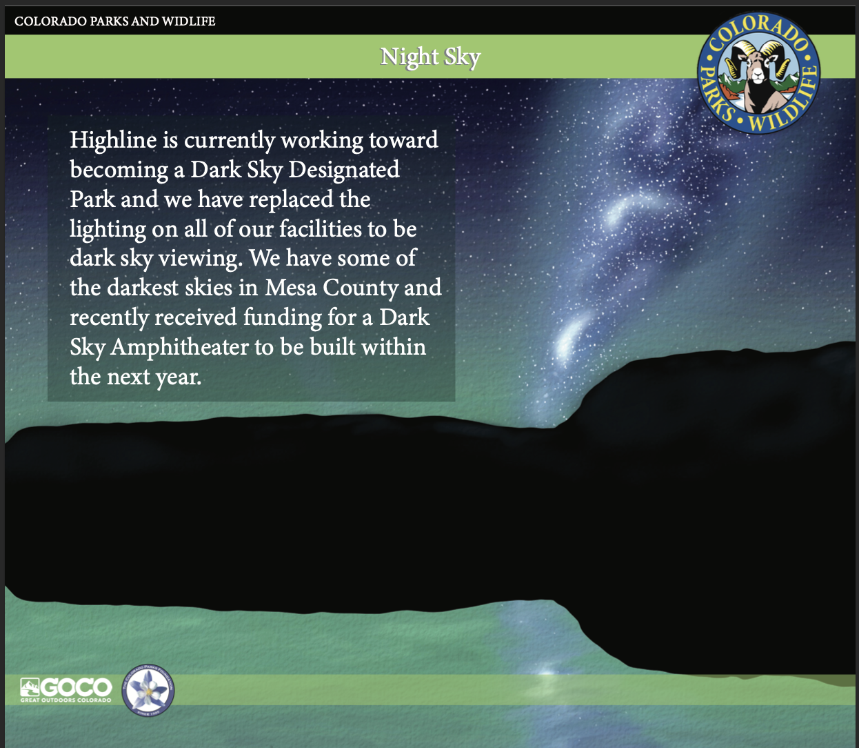 Night sky design